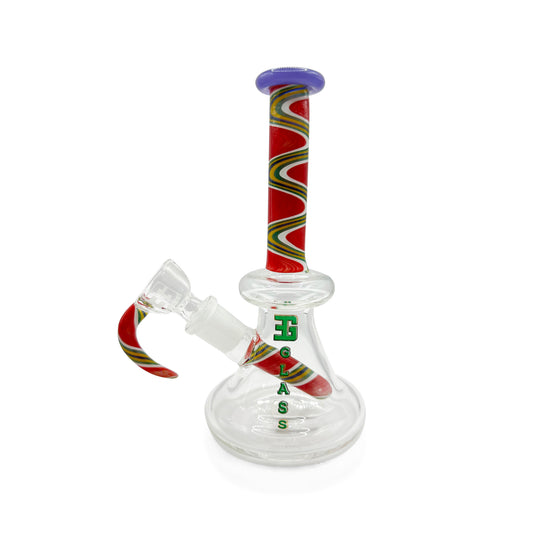 EG GLASS BEAKER BONG 6"