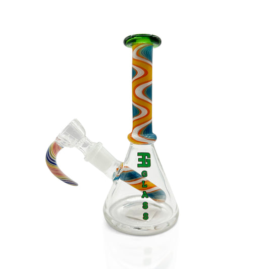 EG GLASS BEAKER BONG 6"