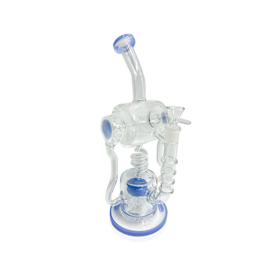 SPIRAL DESIGN SPRINKLE PERC BONG 12.5"