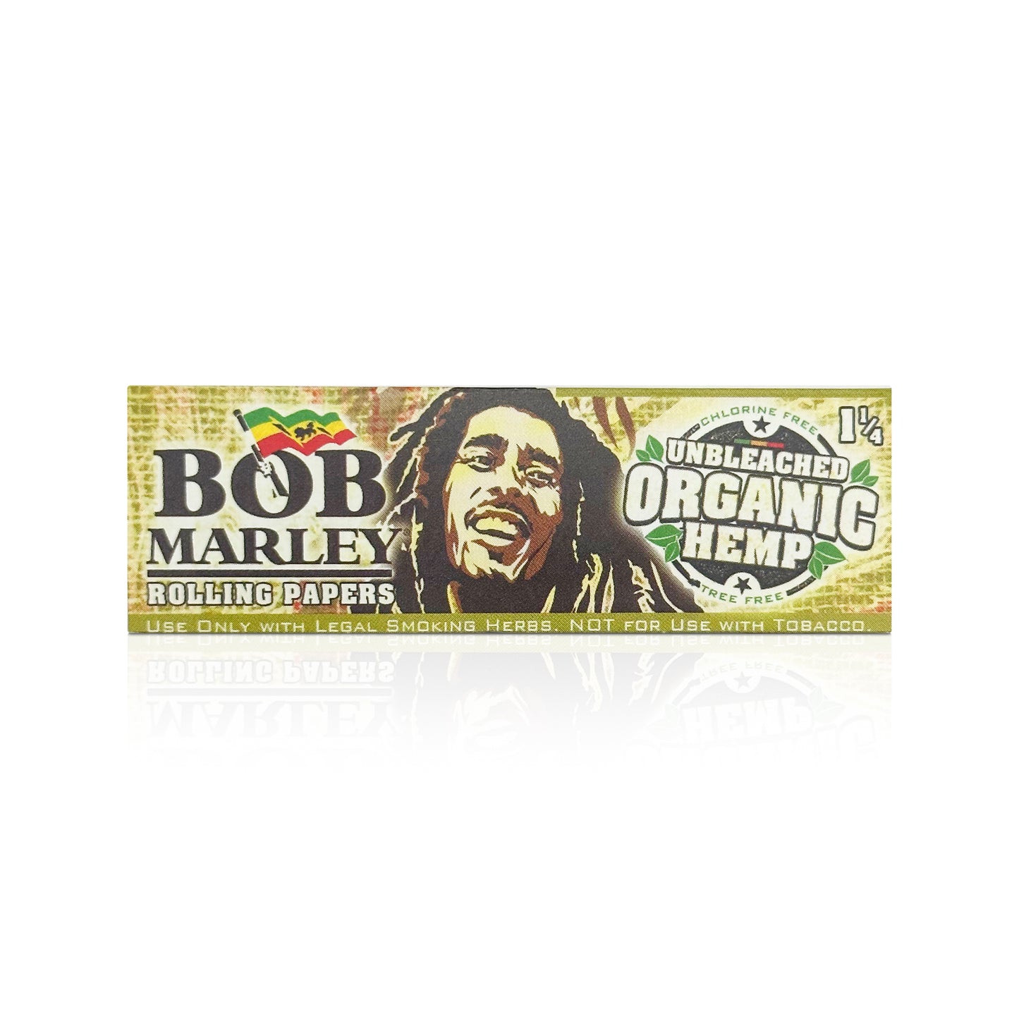 BOB MARLEY UNBLEACHED ORGANIC HEMP PAPERS 1 1/4 SIZE