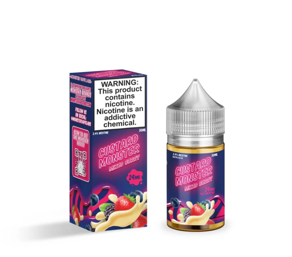 CUSTARD MONSTER SALT MIXED BERRY 30ML