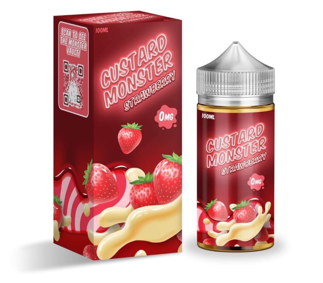 CUSTARD MONSTER STRAWBERRY - 100ML